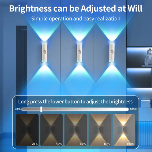 BagnShop LED lamp showing gradient color fade effect