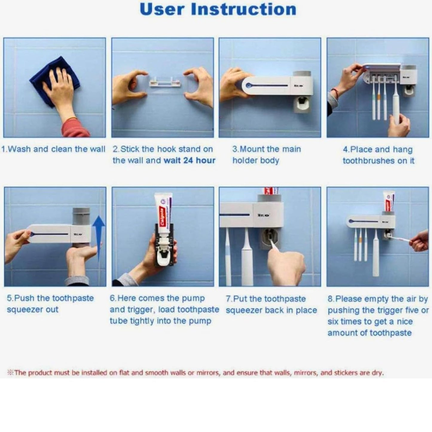 BagnShop UV toothbrush sterilizer holder lifestyle bathroom shot