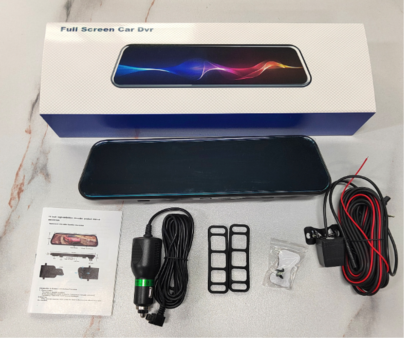 BagnShop GPS dash camera mirror installed on windshield