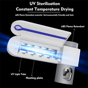 BagnShop – UV Toothbrush Sterilizer Holder with Dispenser