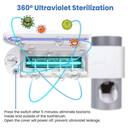 BagnShop toothbrush sterilizer UV-C light sanitising mode