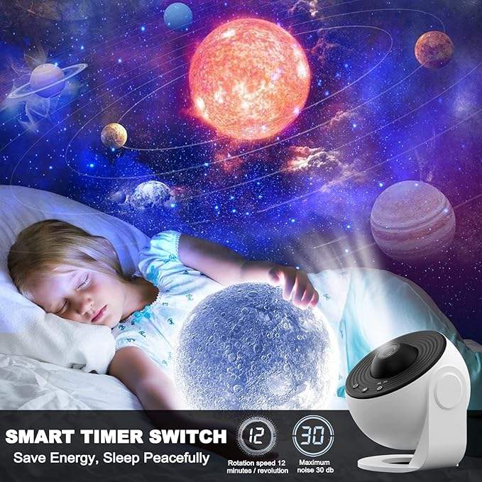 BagnShop planetarium projector timer and brightness settings