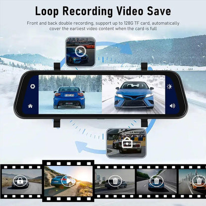 BagnShop GPS dash camera mirror touch screen interface
