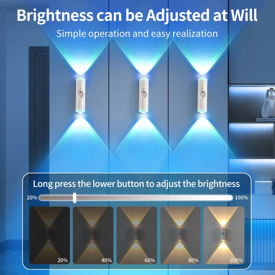 BagnShop LED lamp showing gradient color fade effect