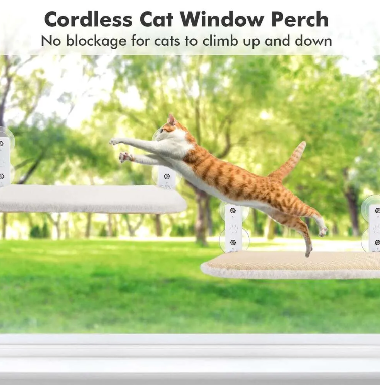 Foldable Cat Window Padded Perch