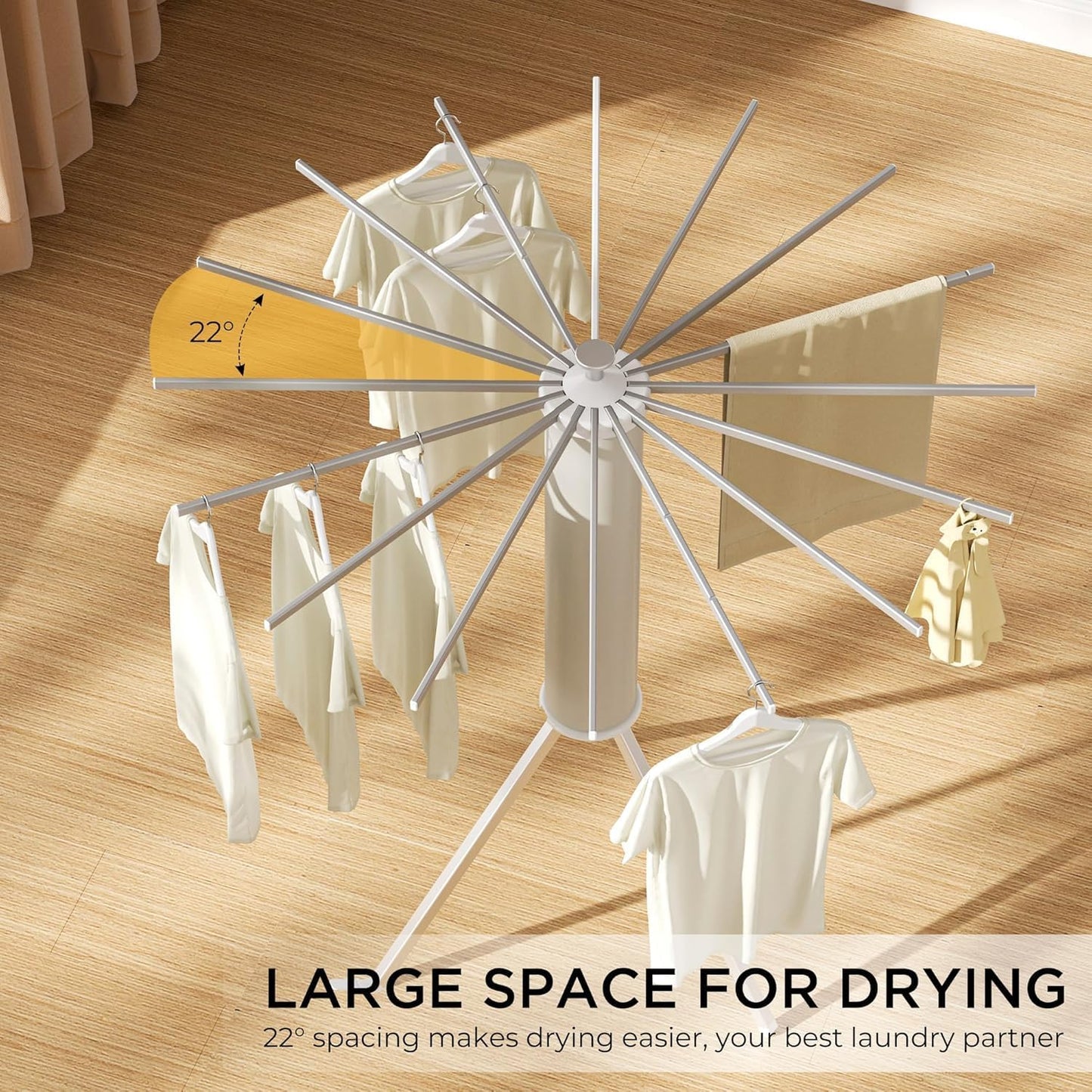 BagnShop outdoor drying stand with side wing extensions