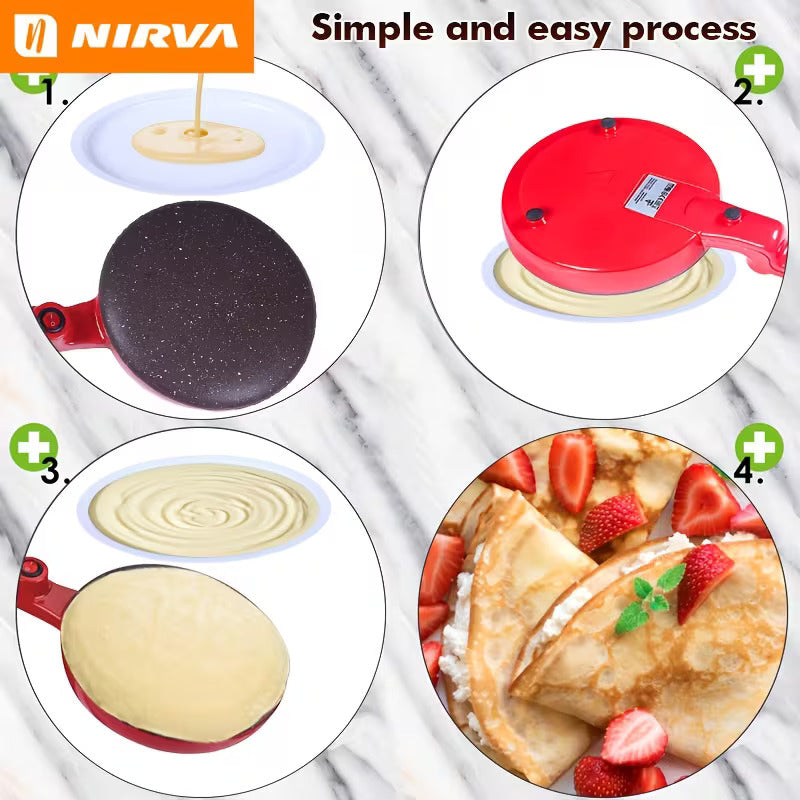 BagnShop crepe maker easy cleanup non-stick coating