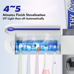BagnShop – UV Toothbrush Sterilizer Holder with Dispenser