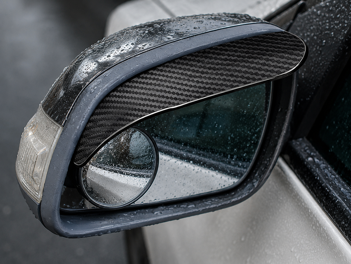 Carbon Fibre Rearview Mirror Rain Cover