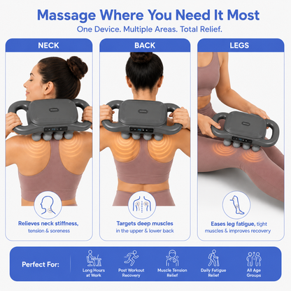 Handheld Muscle Massager – Deep Tissue, 16 Heads | BagnShop