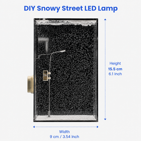 DIY Snowy Street LED Lamp – USB Tabletop Night Light | BagnShop