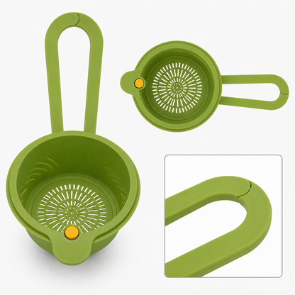 2-in-1 Kitchen Strainer & Basket – Collapsible Colander | BagnShop