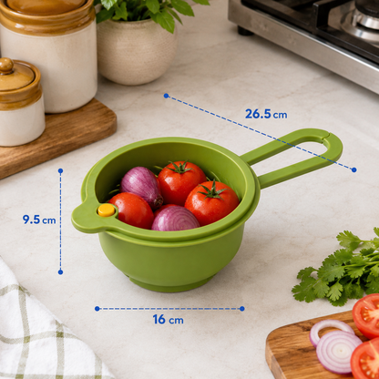 2-in-1 Kitchen Strainer & Basket – Collapsible Colander | BagnShop