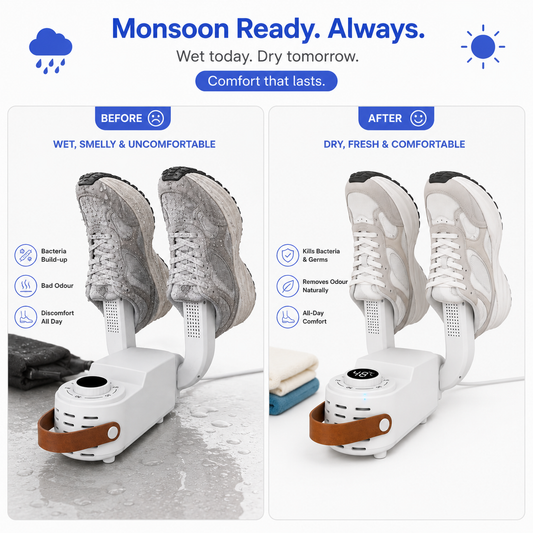 Electric Shoe Dryer – Fast Monsoon Boot & Sneaker Dryer (Timer) | BagnShop