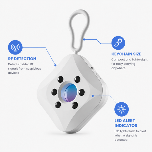 Hidden Camera Detector Keychain – Anti-Spy RF & Lens Finder | BagnShop