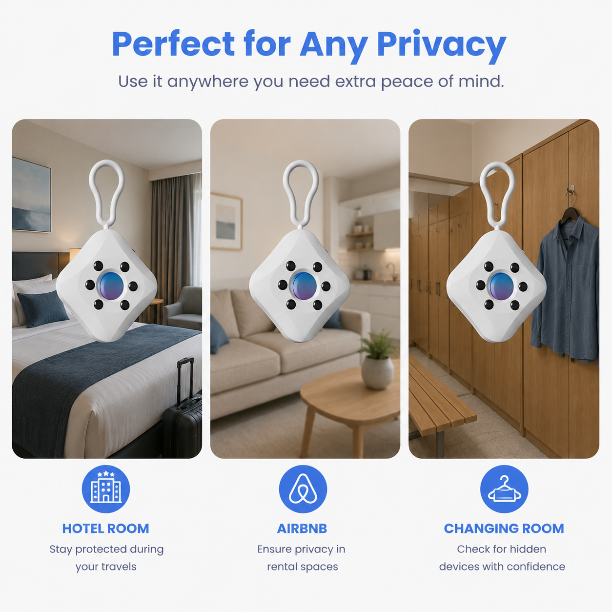 Hidden Camera Detector Keychain – Anti-Spy RF & Lens Finder | BagnShop