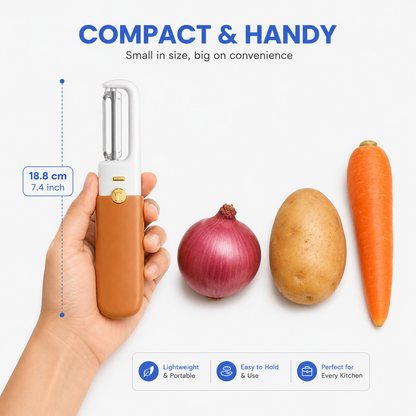 2-in-1 Vegetable Peeler & Knife – Compact Kitchen Tool | BagnShop