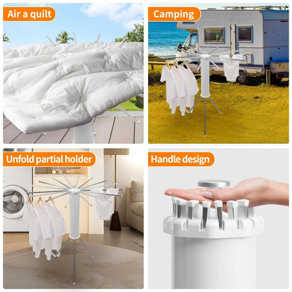 BagnShop foldable clothes drying rack rust-resistant frame detail