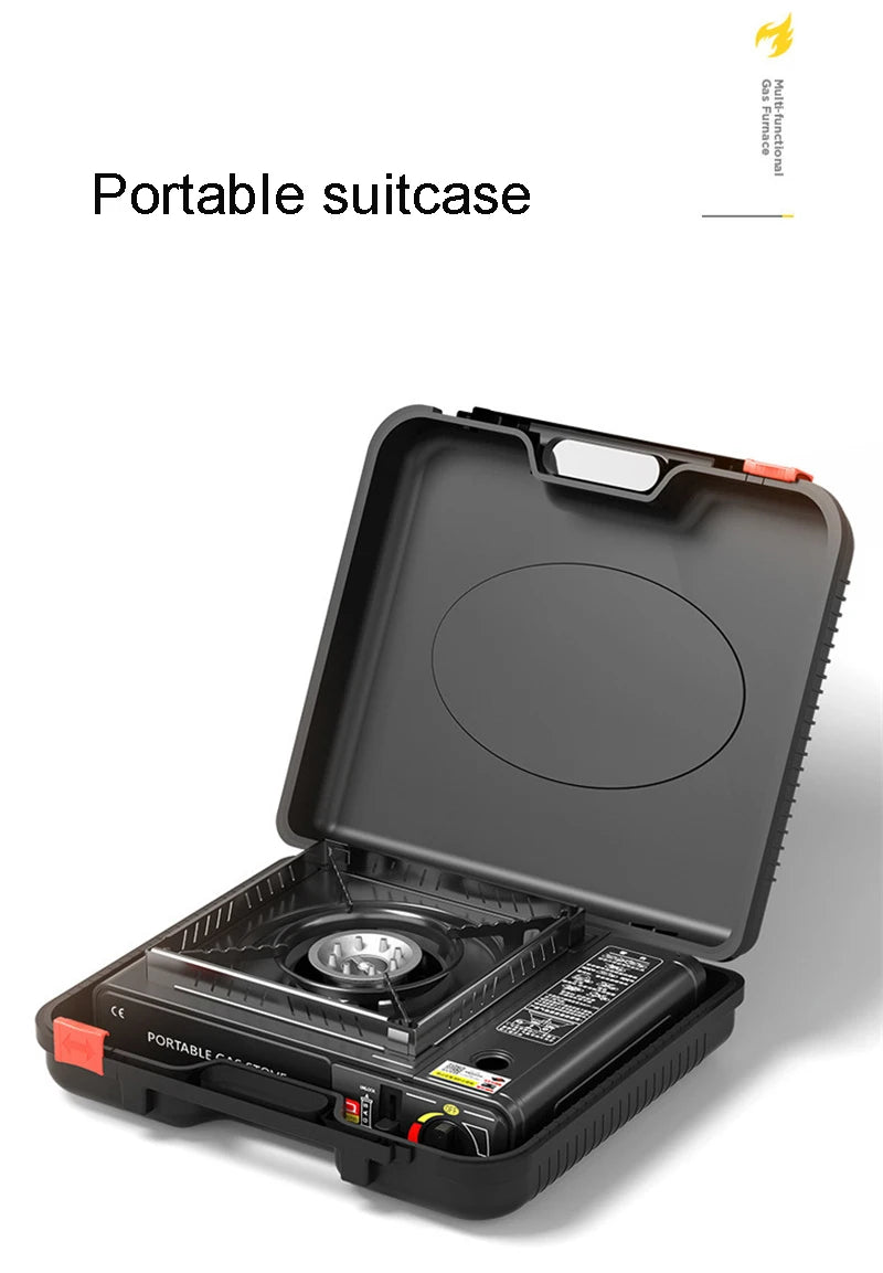 BagnShop foldable camping stove packed in carry case for easy transport