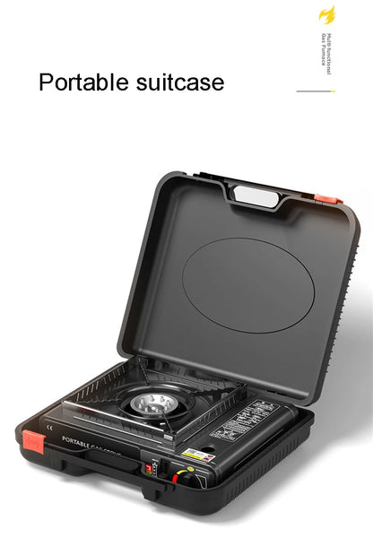 BagnShop foldable camping stove packed in carry case for easy transport