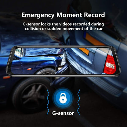 BagnShop GPS mirror dash cam specifications and dimensions