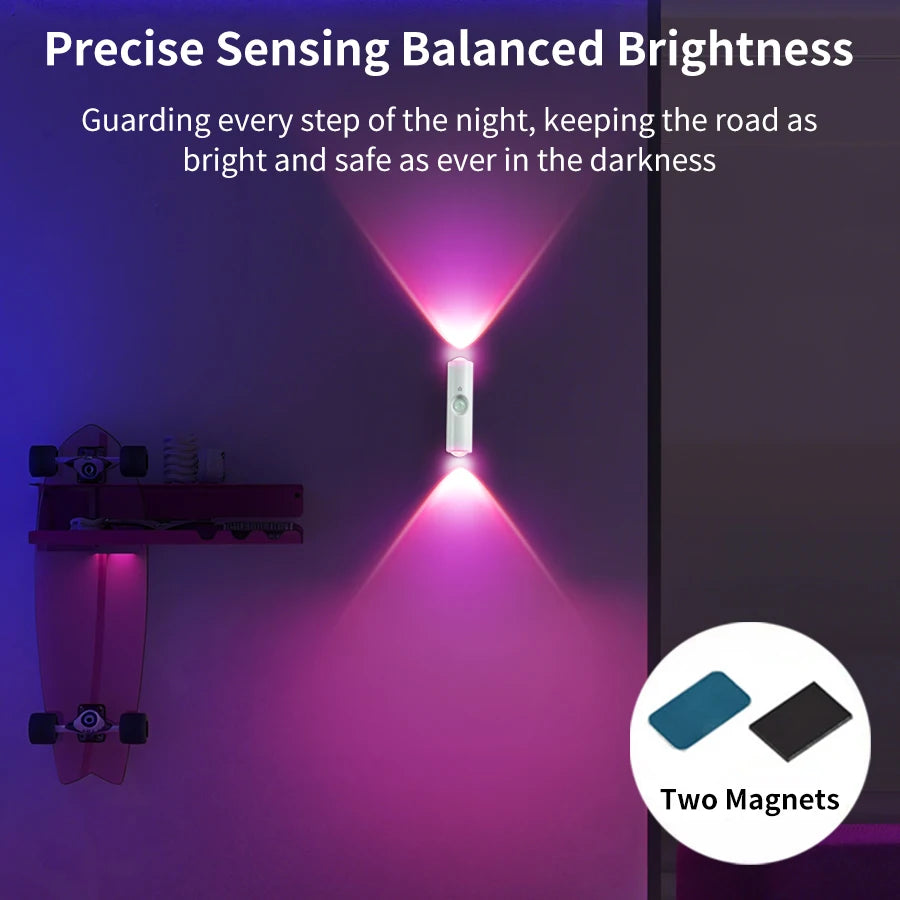 BagnShop magnetic LED lamp attached to metal surface