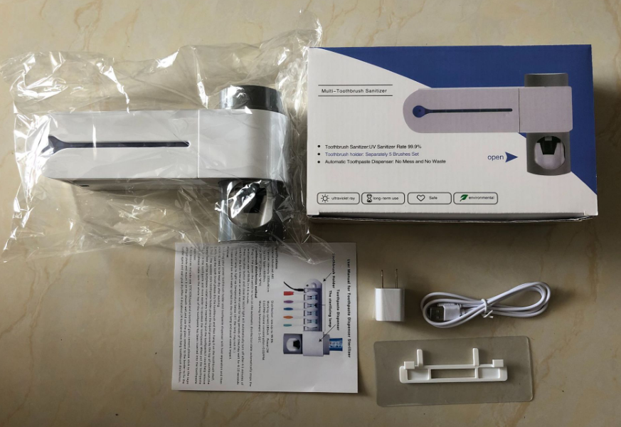 BagnShop UV toothbrush sterilizer USB charging