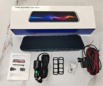BagnShop GPS dash camera mirror installed on windshield